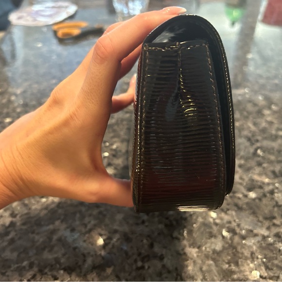 Louis Vuitton Black and Silver Logo Clutch - Picture 7 of 8